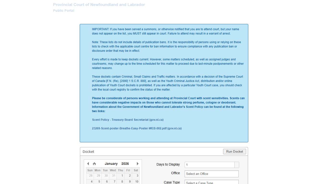 Provincial Court of Newfoundland and Labrador